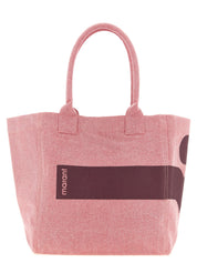 Isabel Marant Pink Cotton Canvas Tote Bag