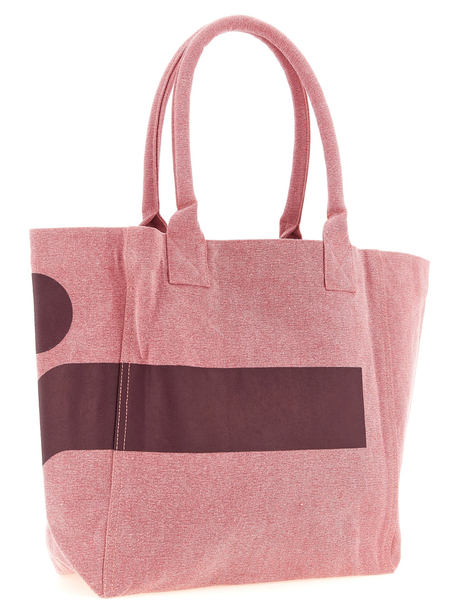 Isabel Marant Pink Cotton Canvas Tote Bag