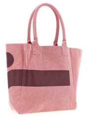 Isabel Marant Pink Cotton Canvas Tote Bag