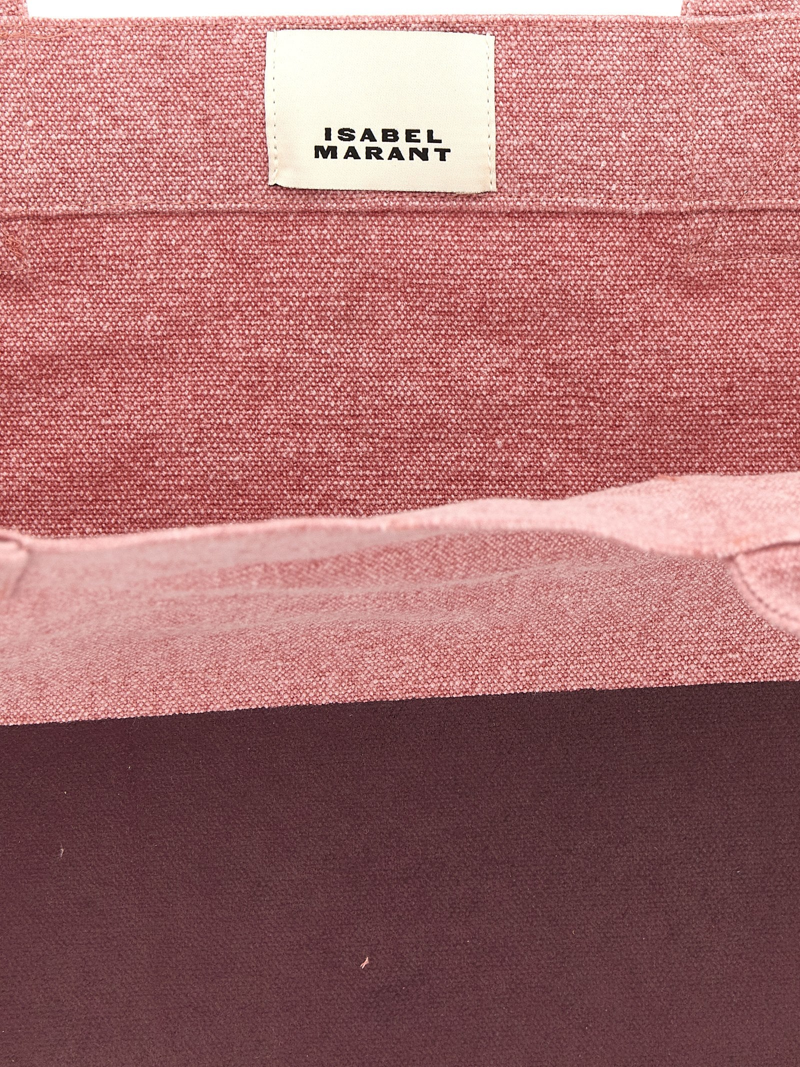 Isabel Marant Pink Cotton Canvas Tote Bag