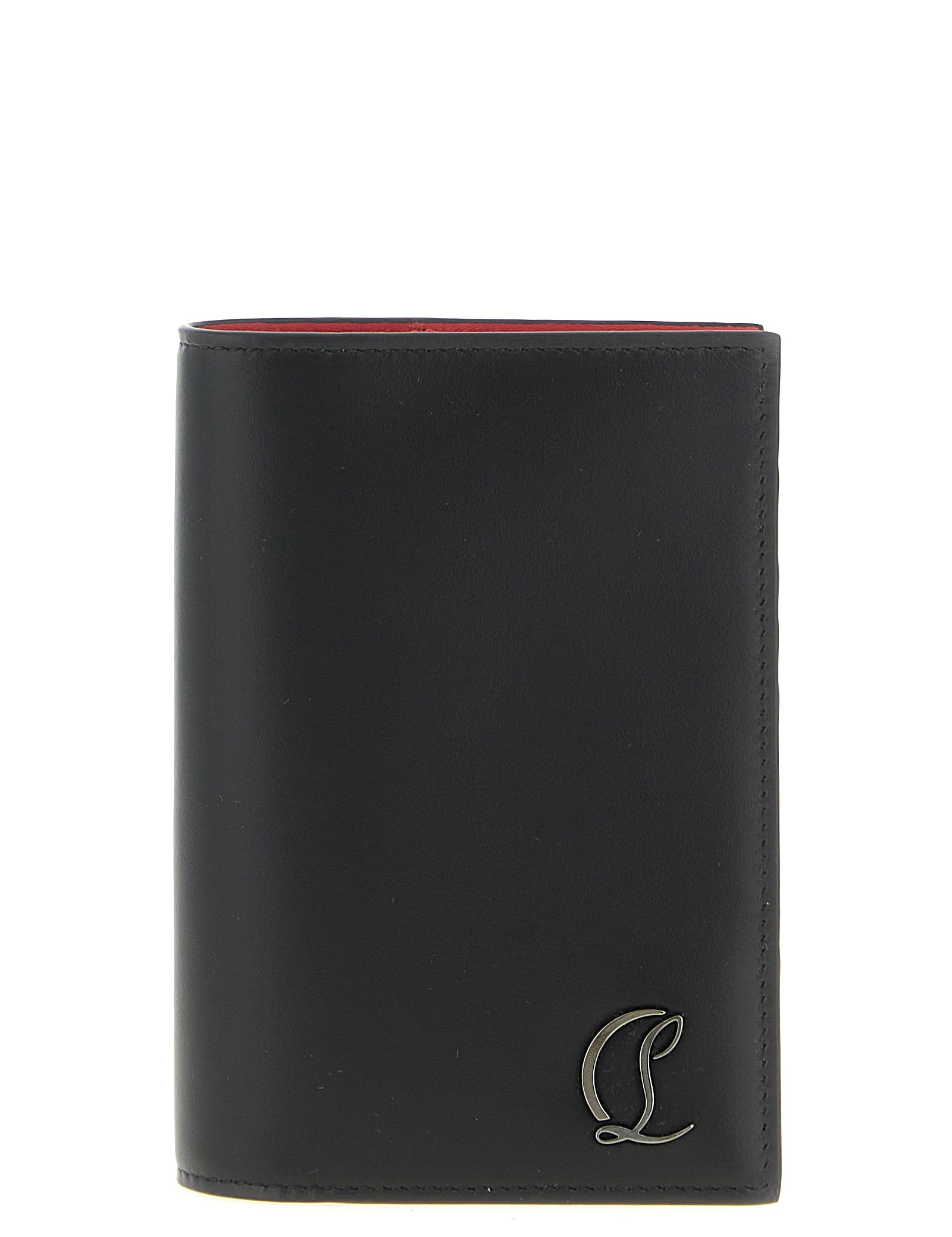 Christian Louboutin Black Calfskin Passport Holder