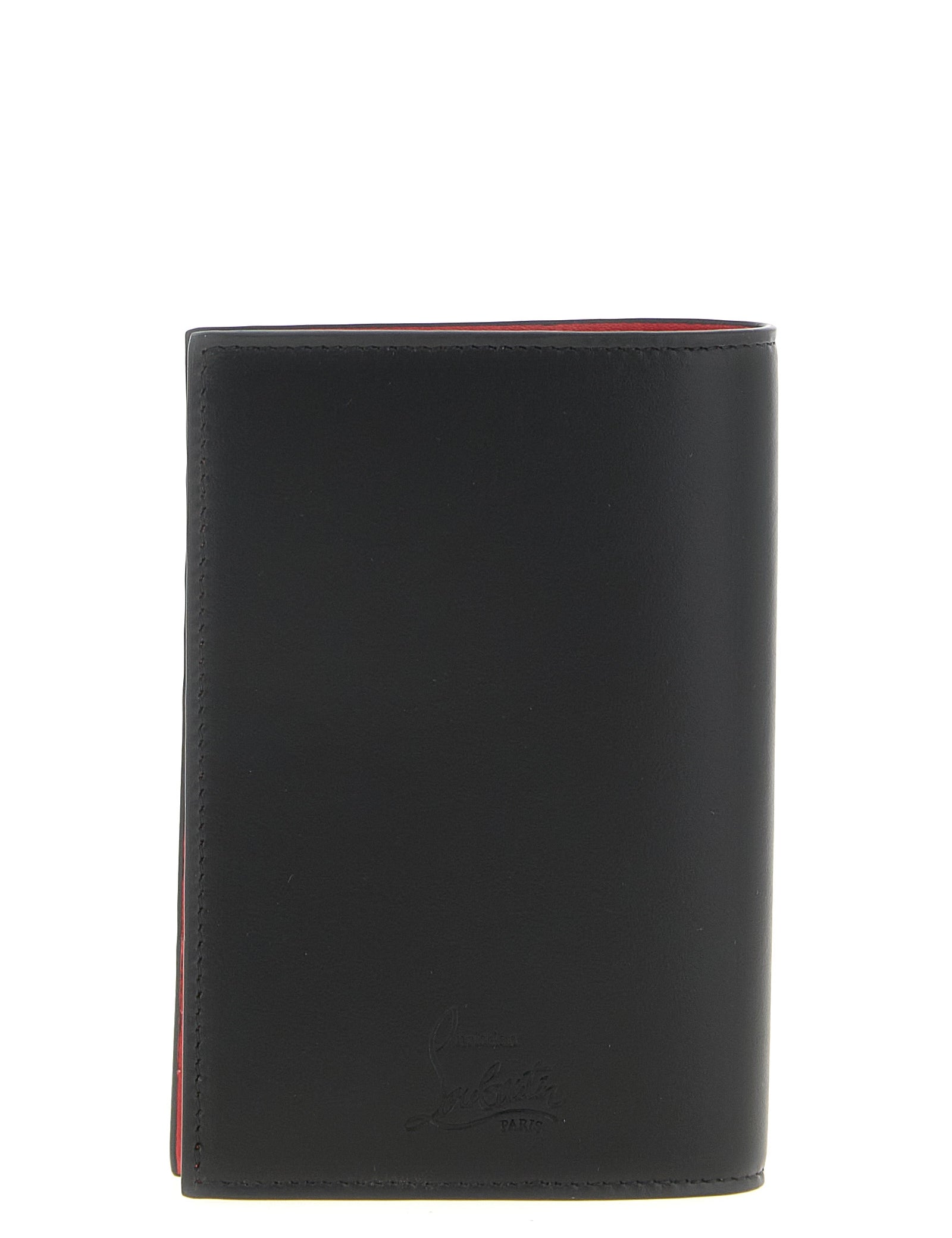 Christian Louboutin Black Calfskin Passport Holder