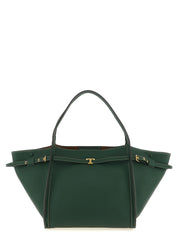 Tod's Green Calfskin Medium Shopping Bag