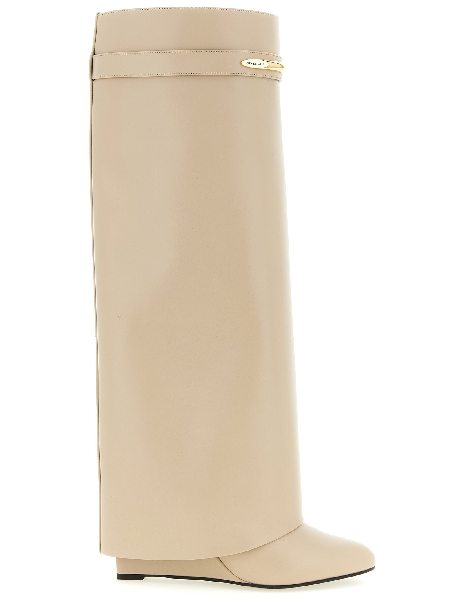 Givenchy Beige Calfskin Over The Knee Boots