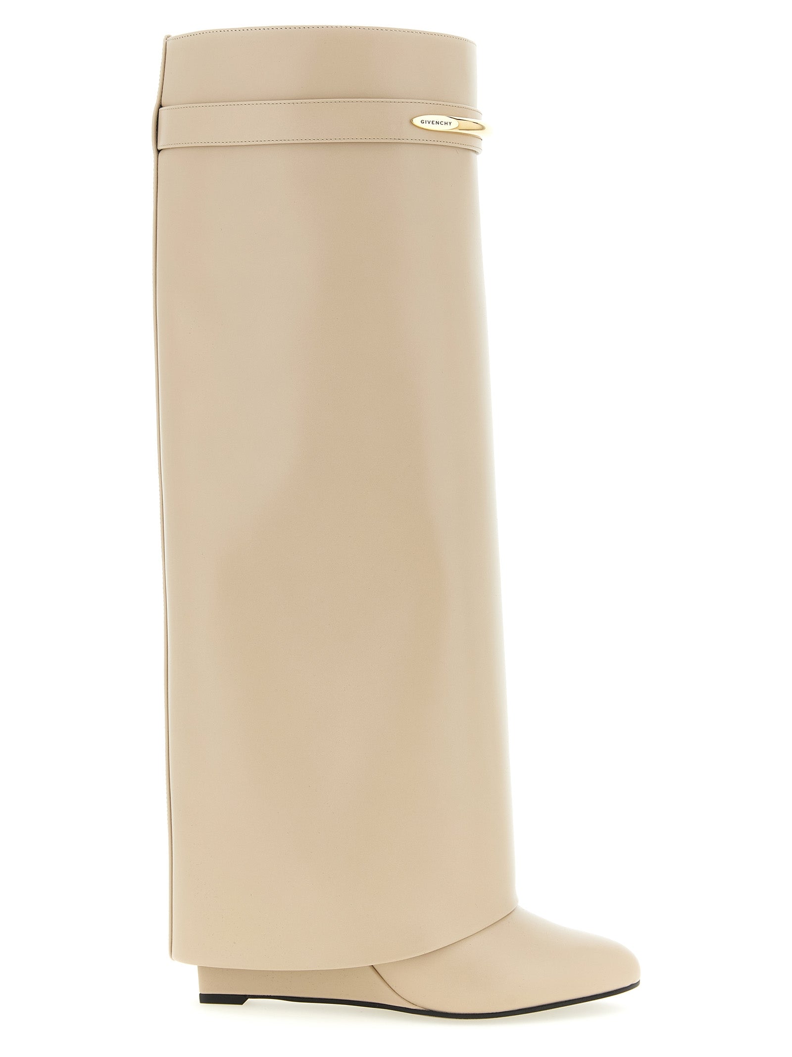 Givenchy Beige Calfskin Over The Knee Boots
