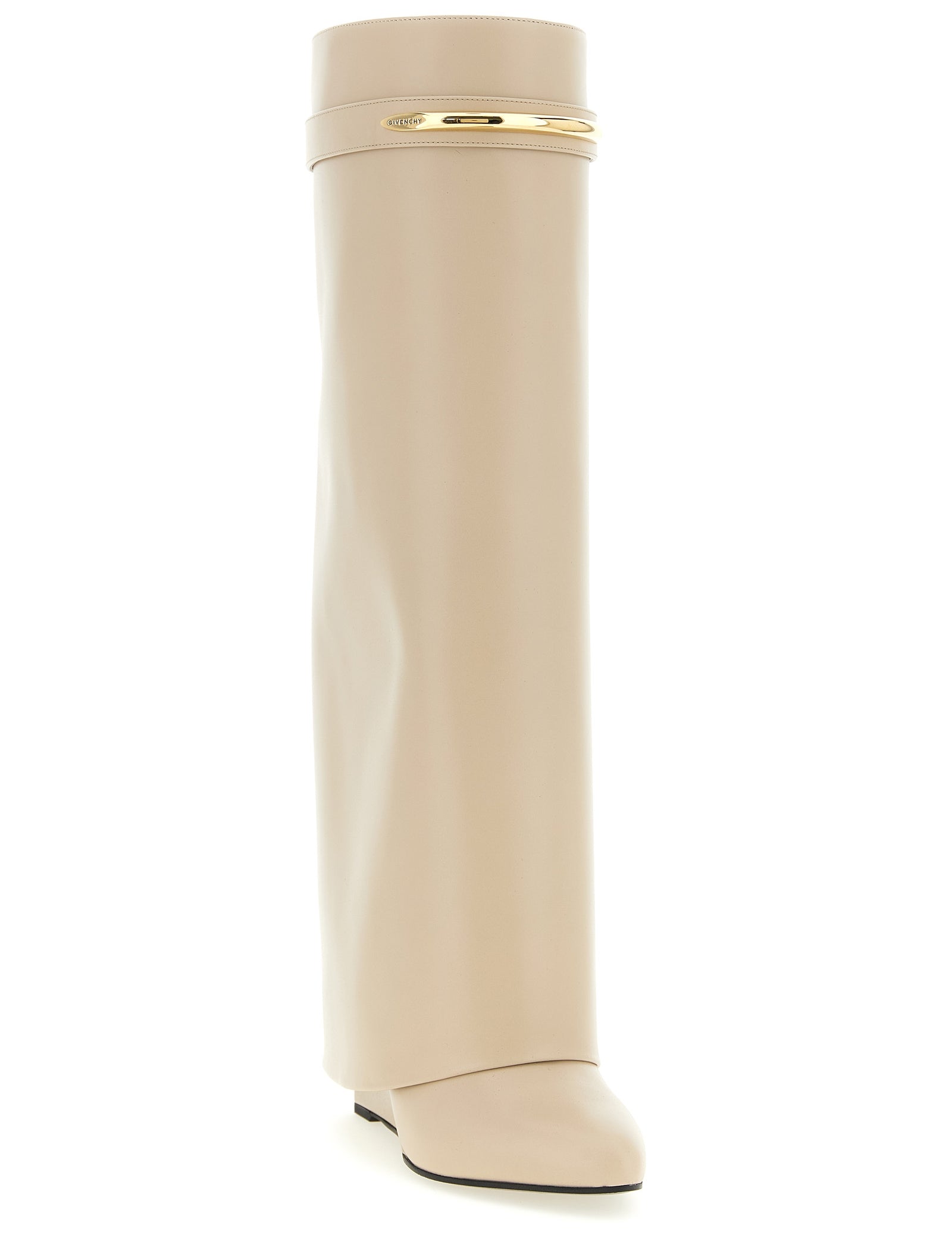 Givenchy Beige Calfskin Over The Knee Boots