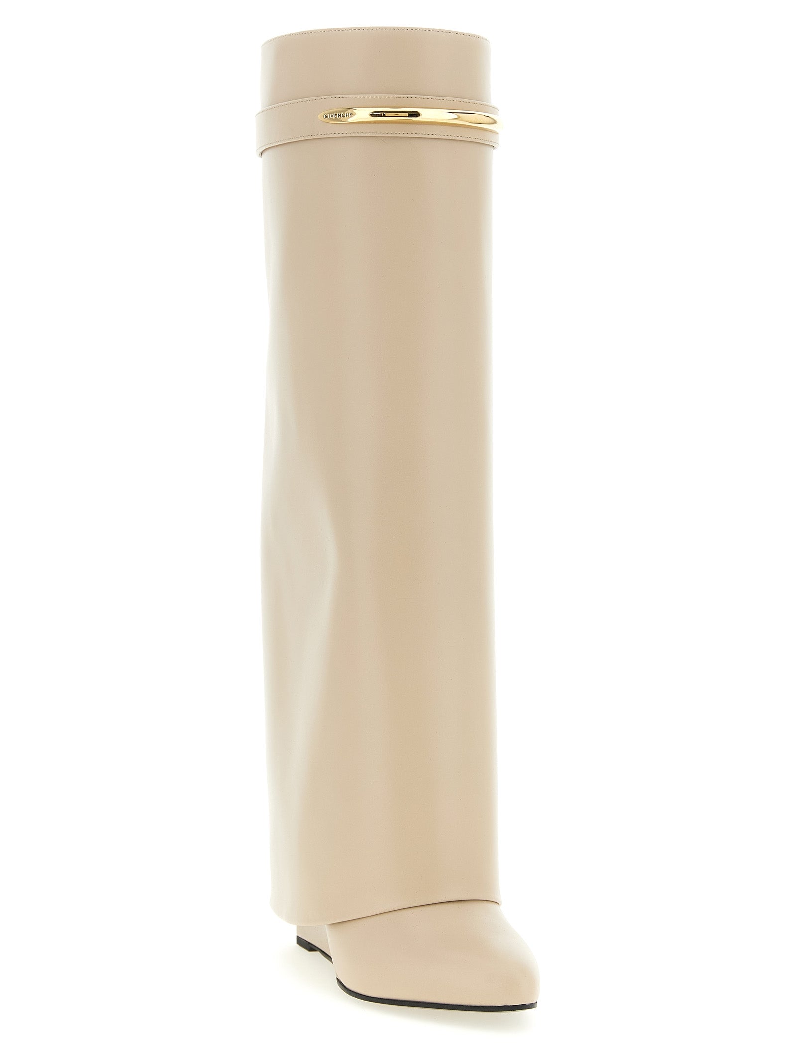 Givenchy Beige Calfskin Over The Knee Boots