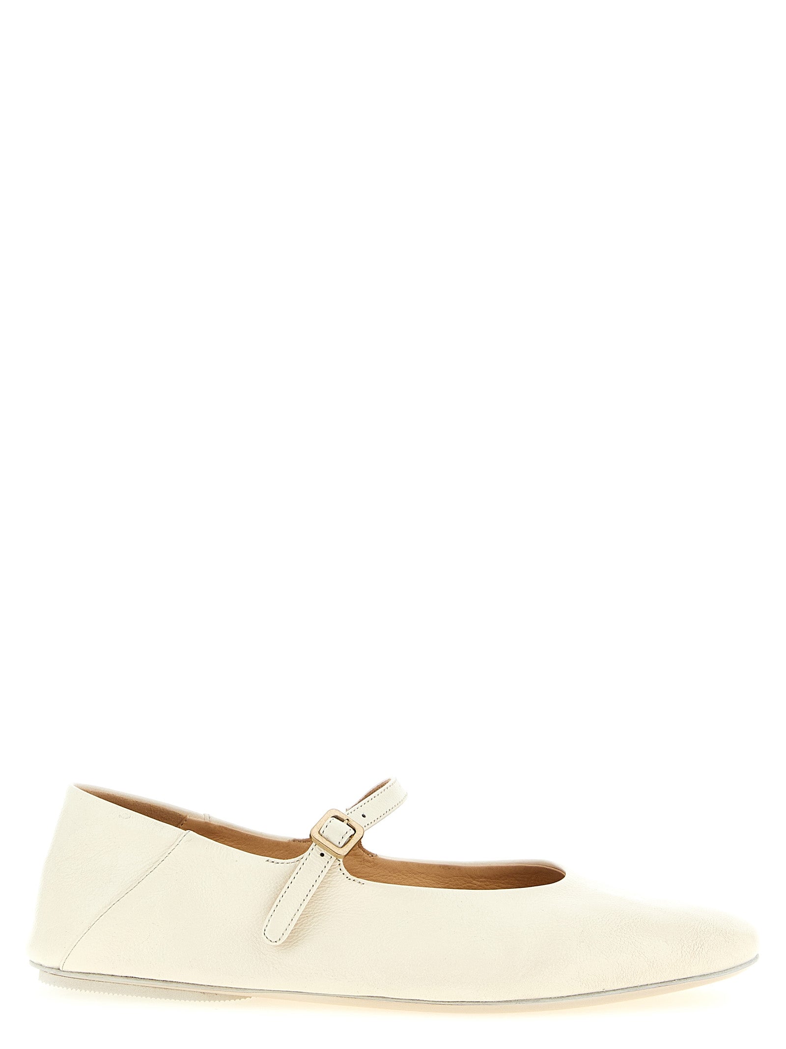 MARSÈLL Beige Calfskin Ballet Flats