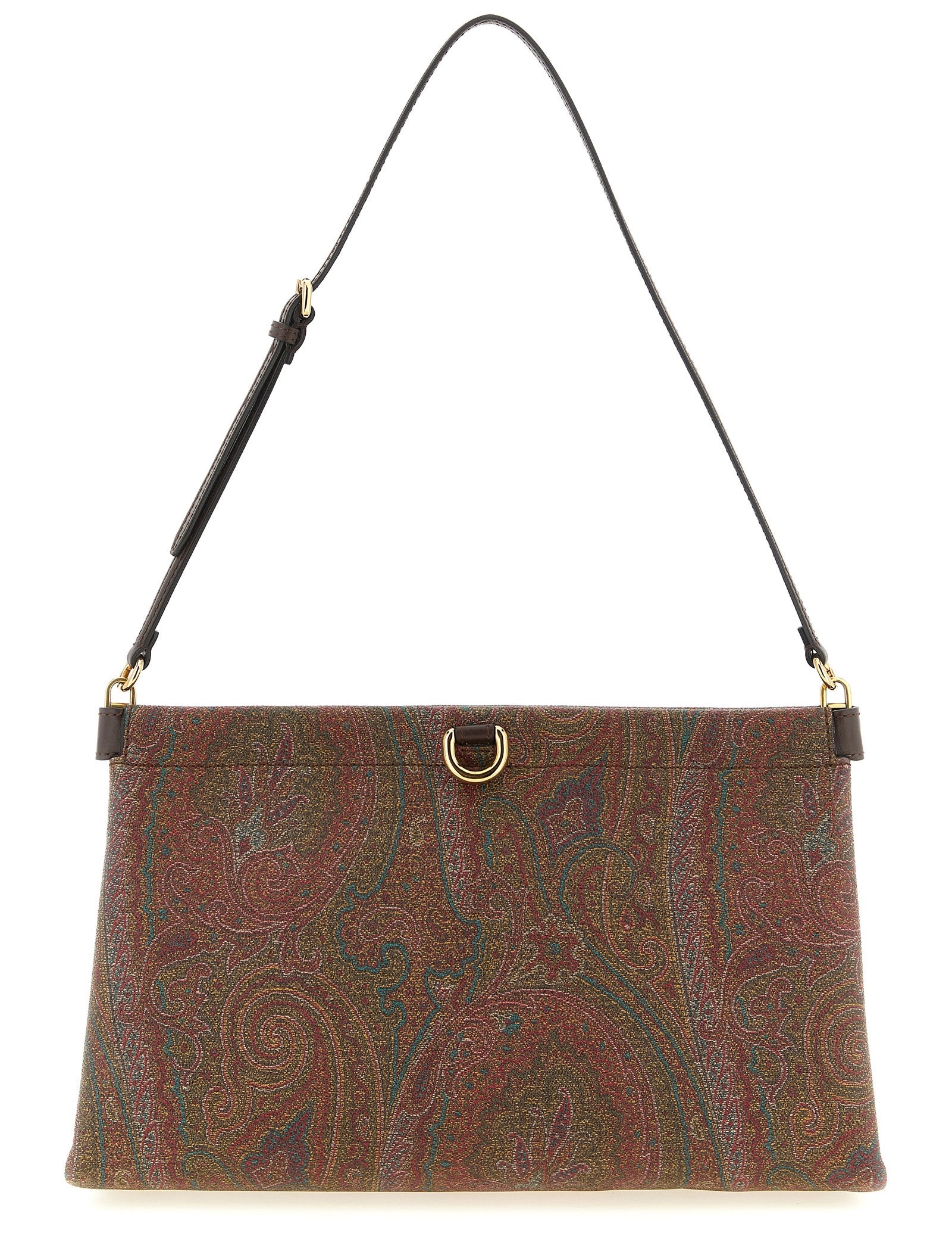 Etro Brown Cotton Mini Clutch