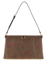 Etro Brown Cotton Mini Clutch