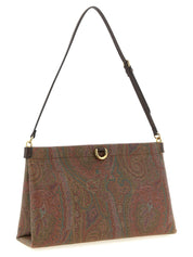 Etro Brown Cotton Mini Clutch