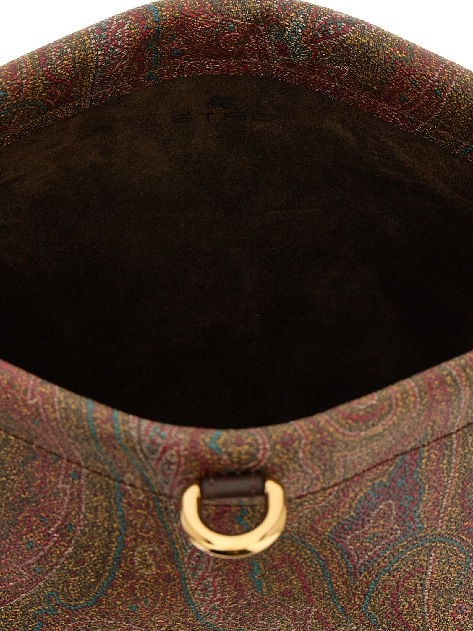 Etro Brown Cotton Mini Clutch