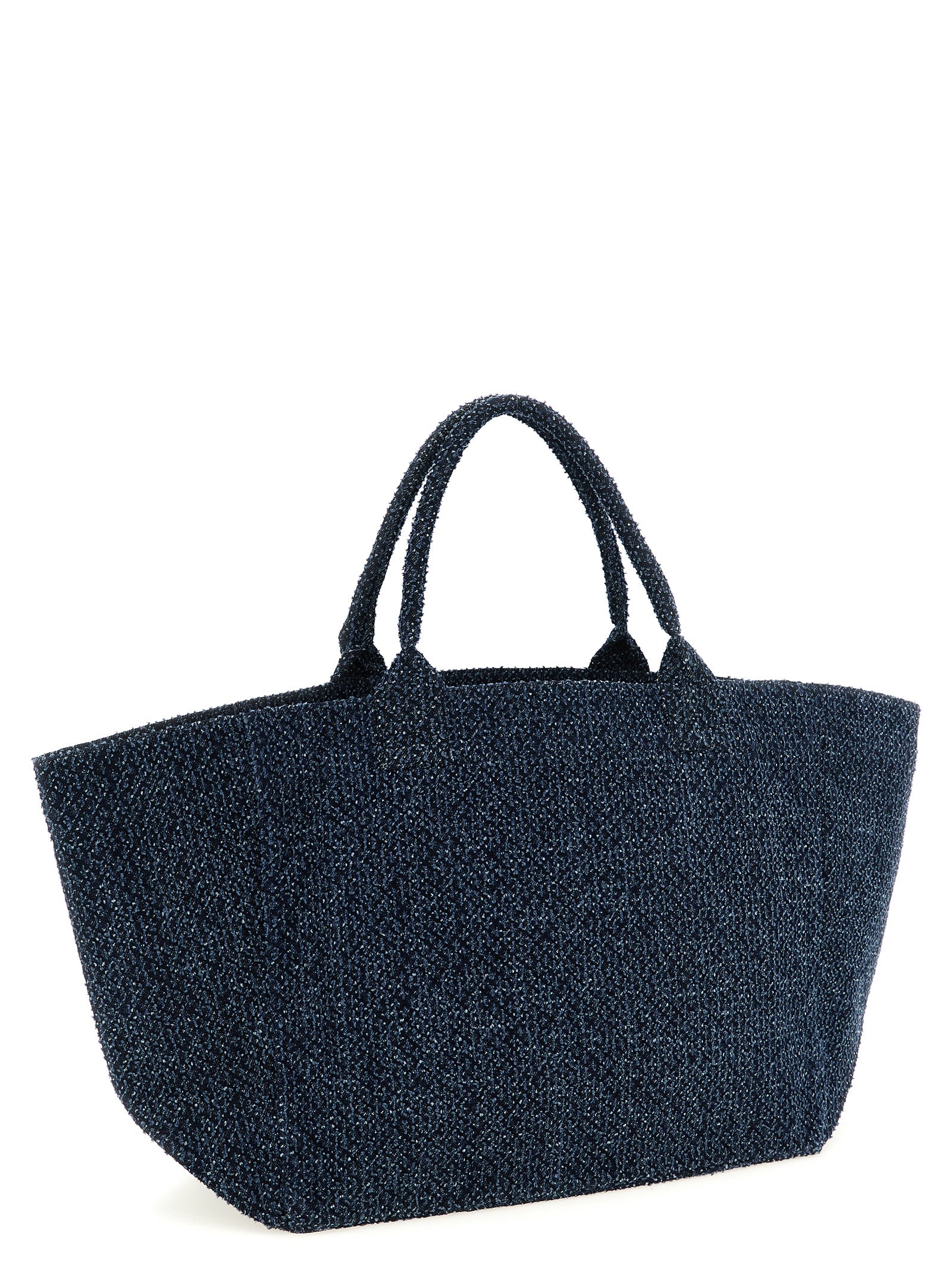 Ganni Blue Organic Cotton XXL Bear Shopping Bag