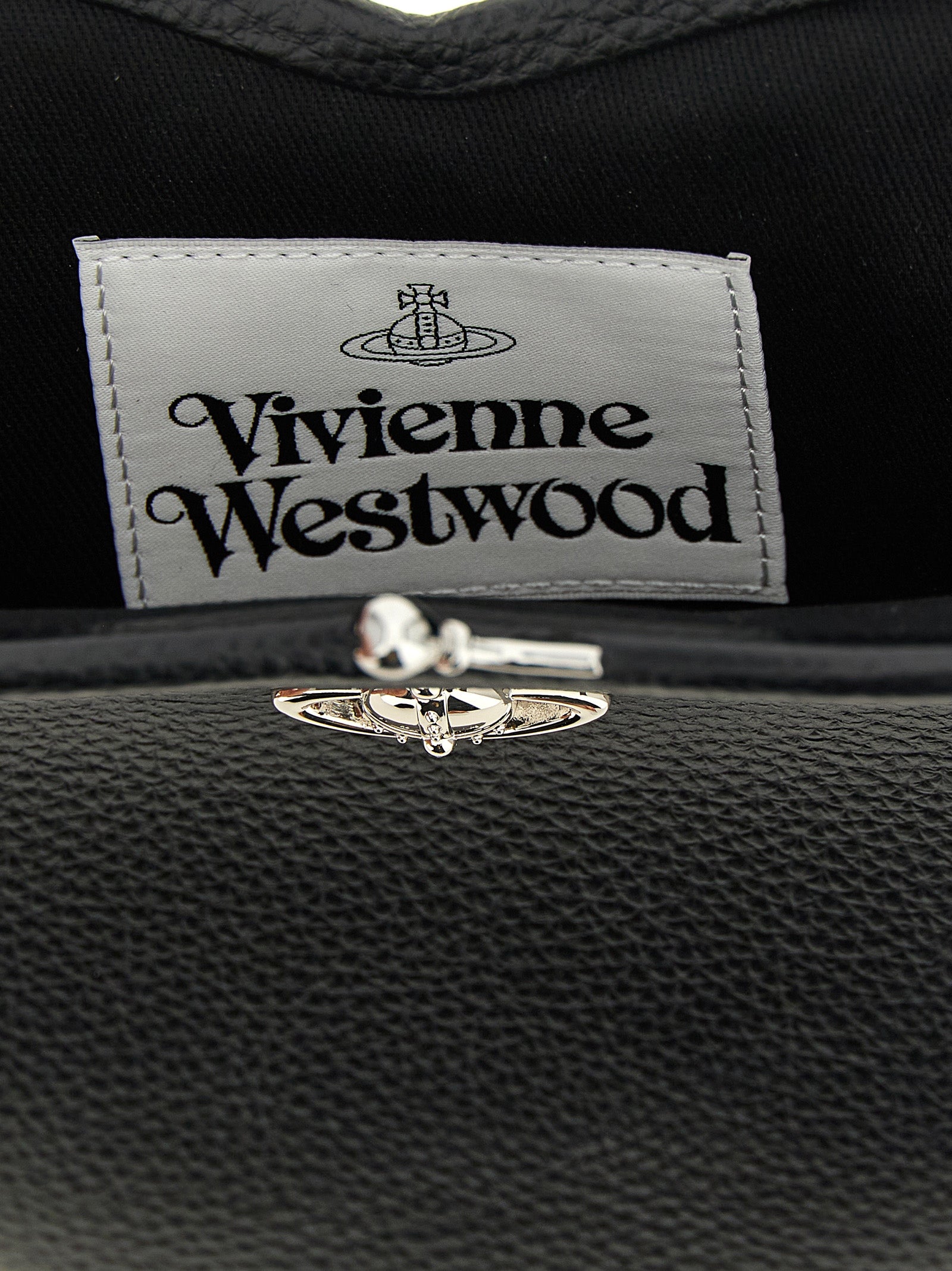 Vivienne Westwood Black Polyurethane Handbag