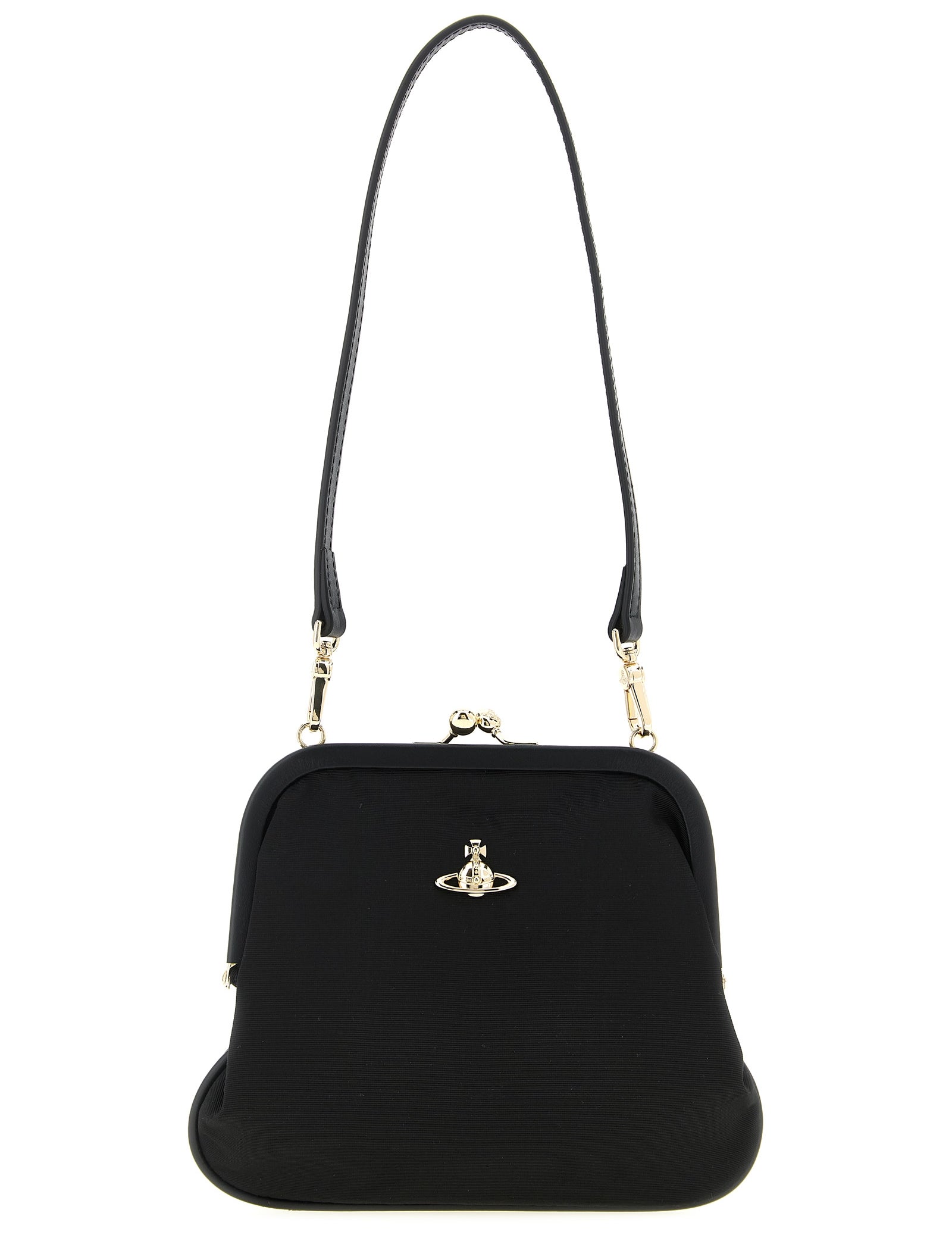 Vivienne Westwood Black Viscose Clutch Bag