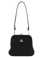 Vivienne Westwood Black Viscose Clutch Bag