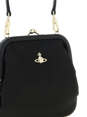 Vivienne Westwood Black Viscose Clutch Bag