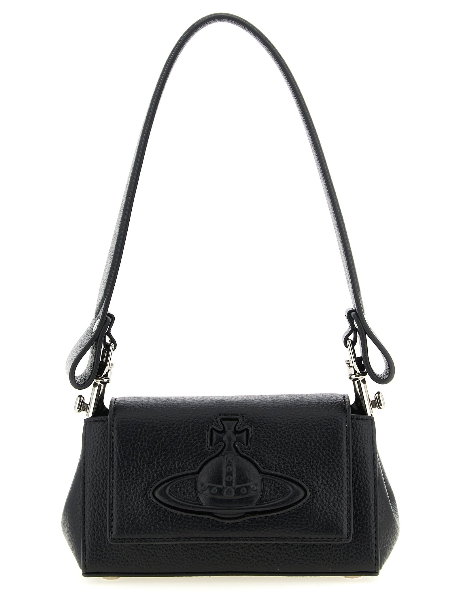 Vivienne Westwood Black Polyurethane Shoulder Bag