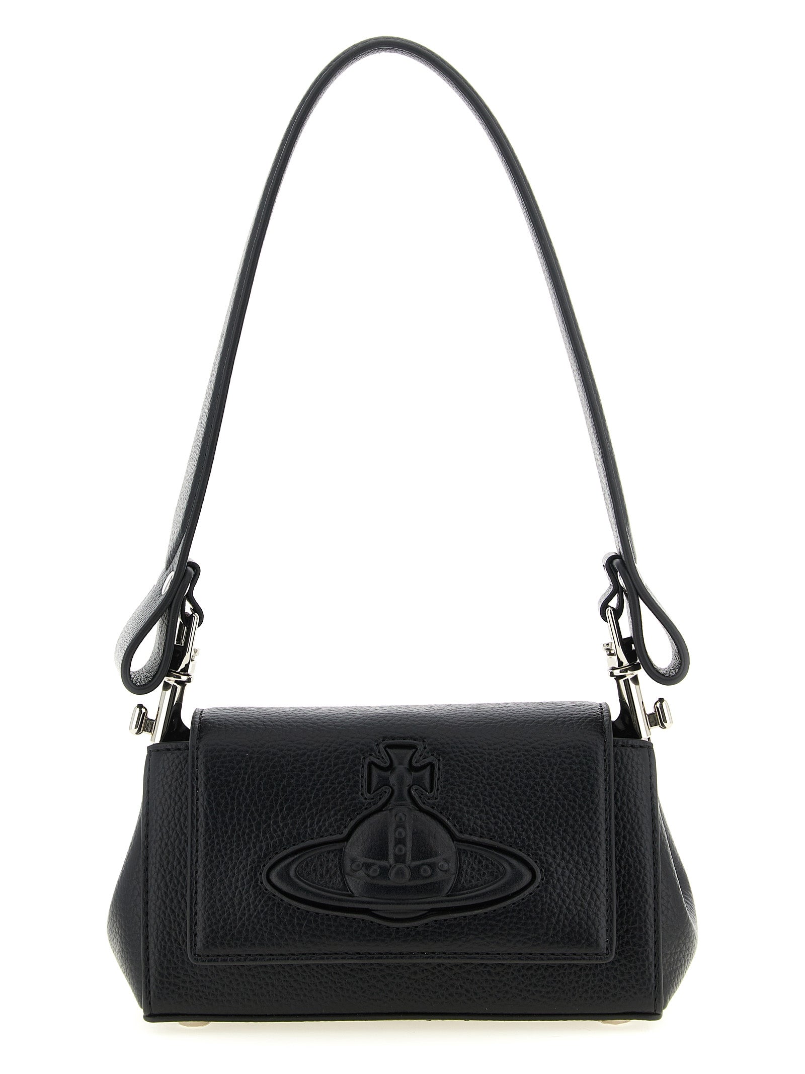 Vivienne Westwood Black Polyurethane Shoulder Bag