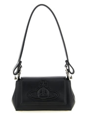 Vivienne Westwood Black Polyurethane Shoulder Bag