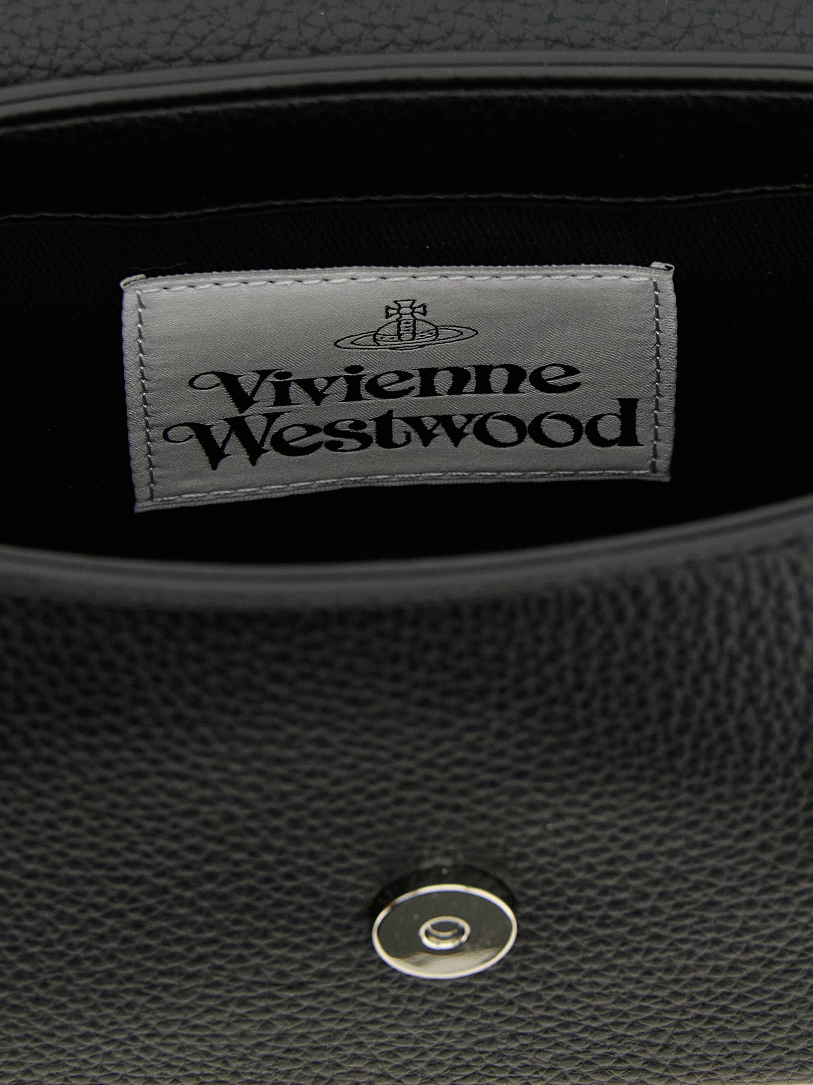Vivienne Westwood Black Polyurethane Shoulder Bag