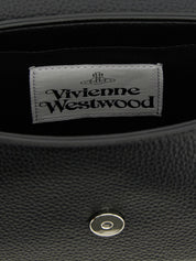 Vivienne Westwood Black Polyurethane Shoulder Bag