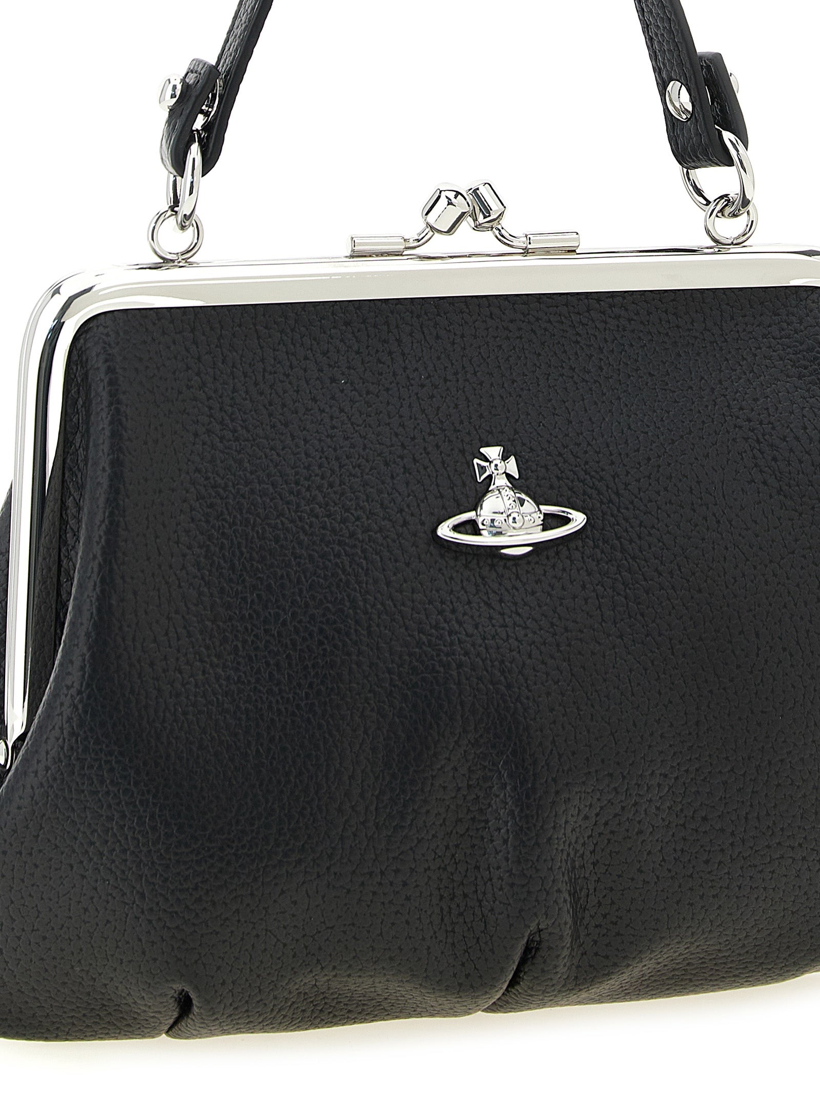 Vivienne Westwood Black Polyurethane Handbag