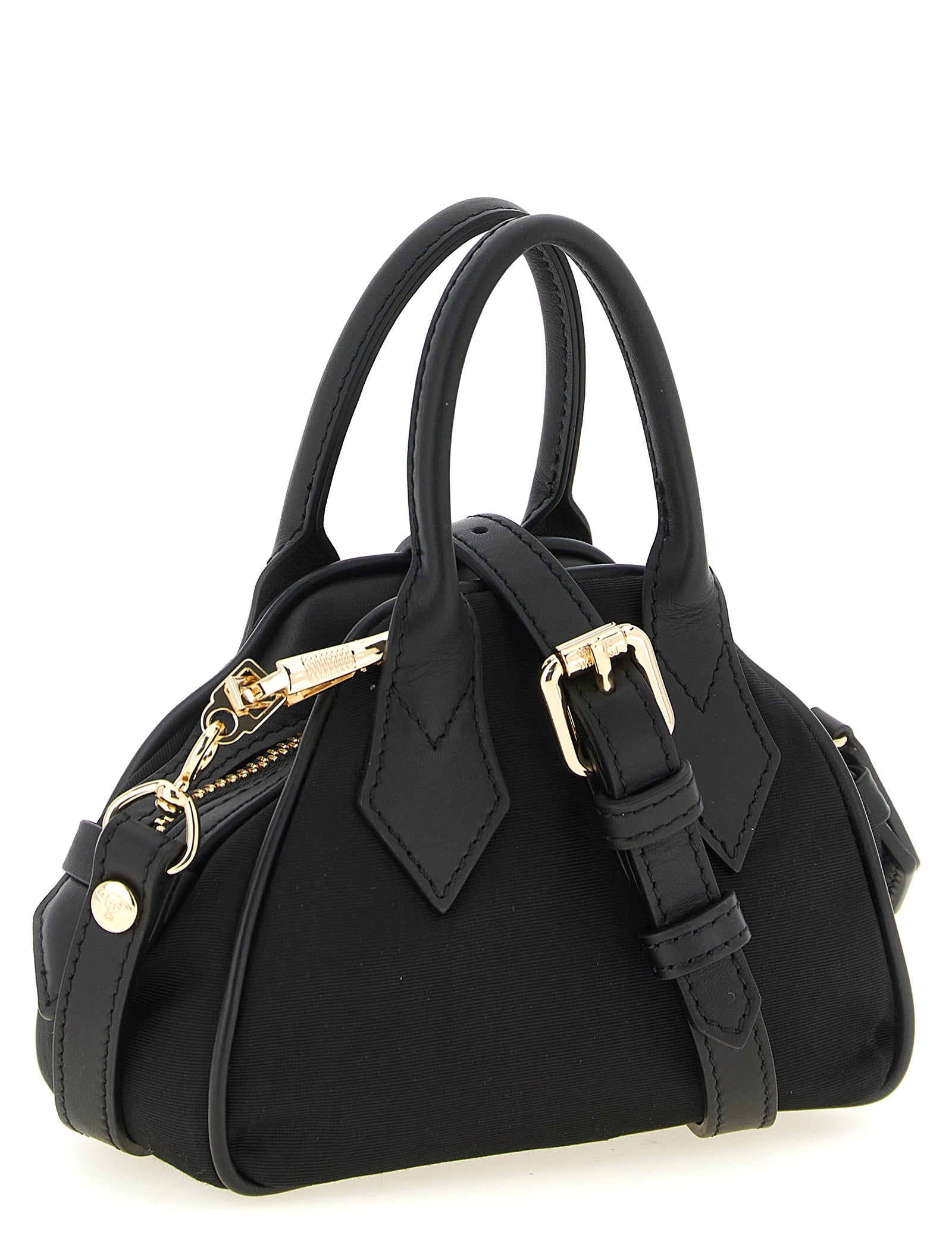 Vivienne Westwood Black Viscose Mini Handbag