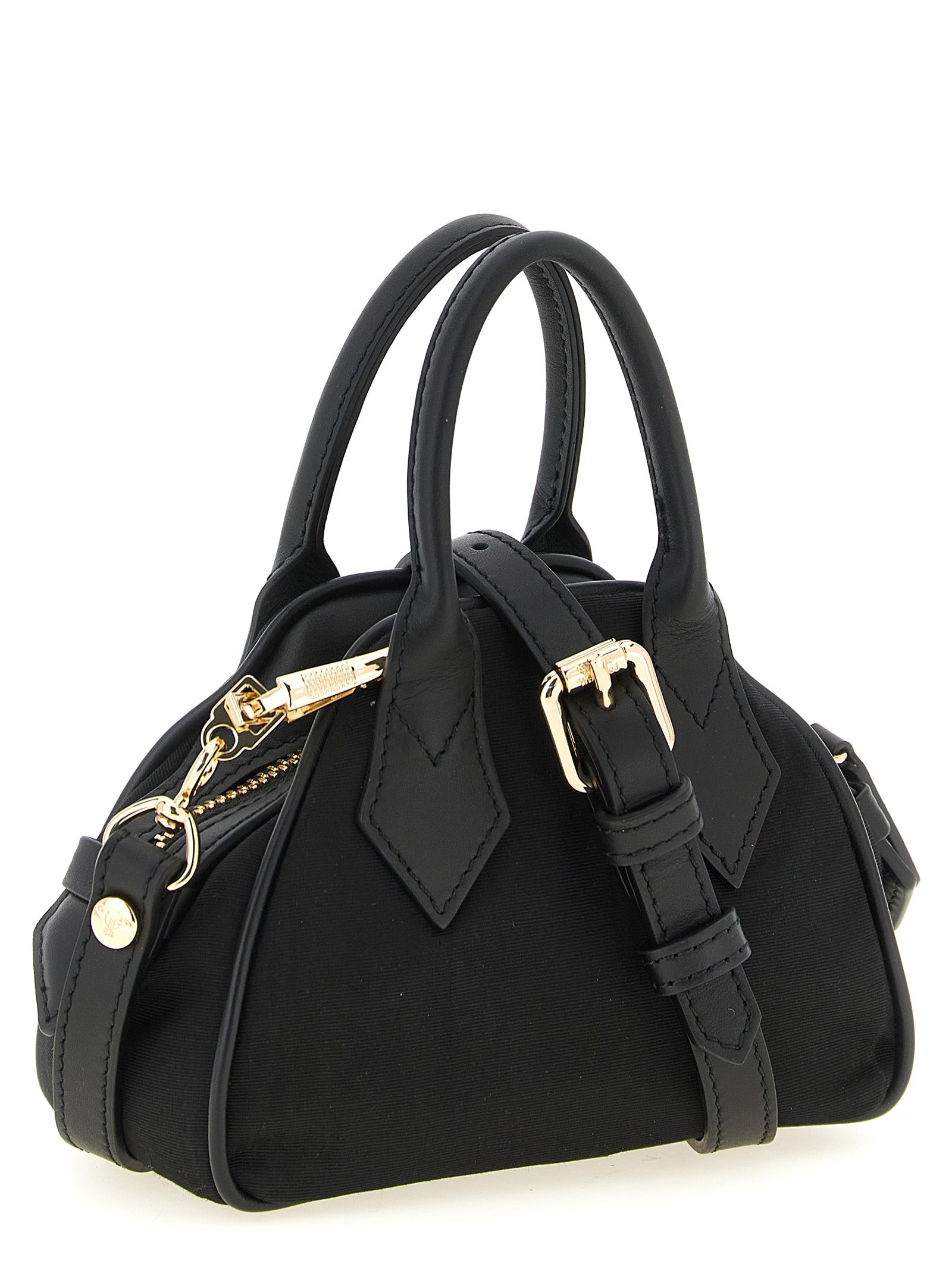 Vivienne Westwood Black Viscose Mini Handbag