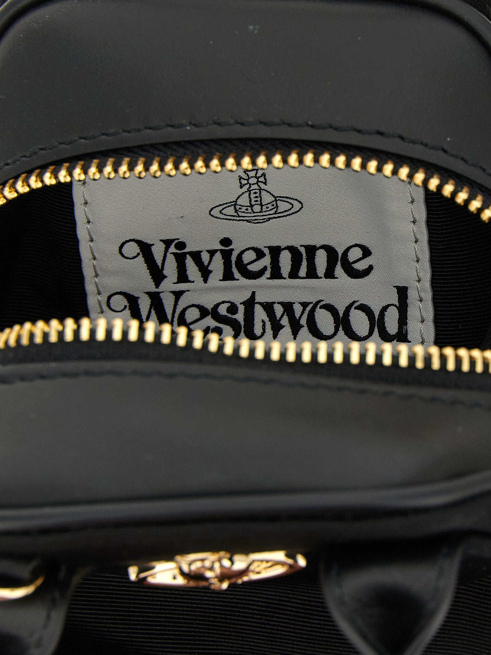 Vivienne Westwood Black Viscose Mini Handbag