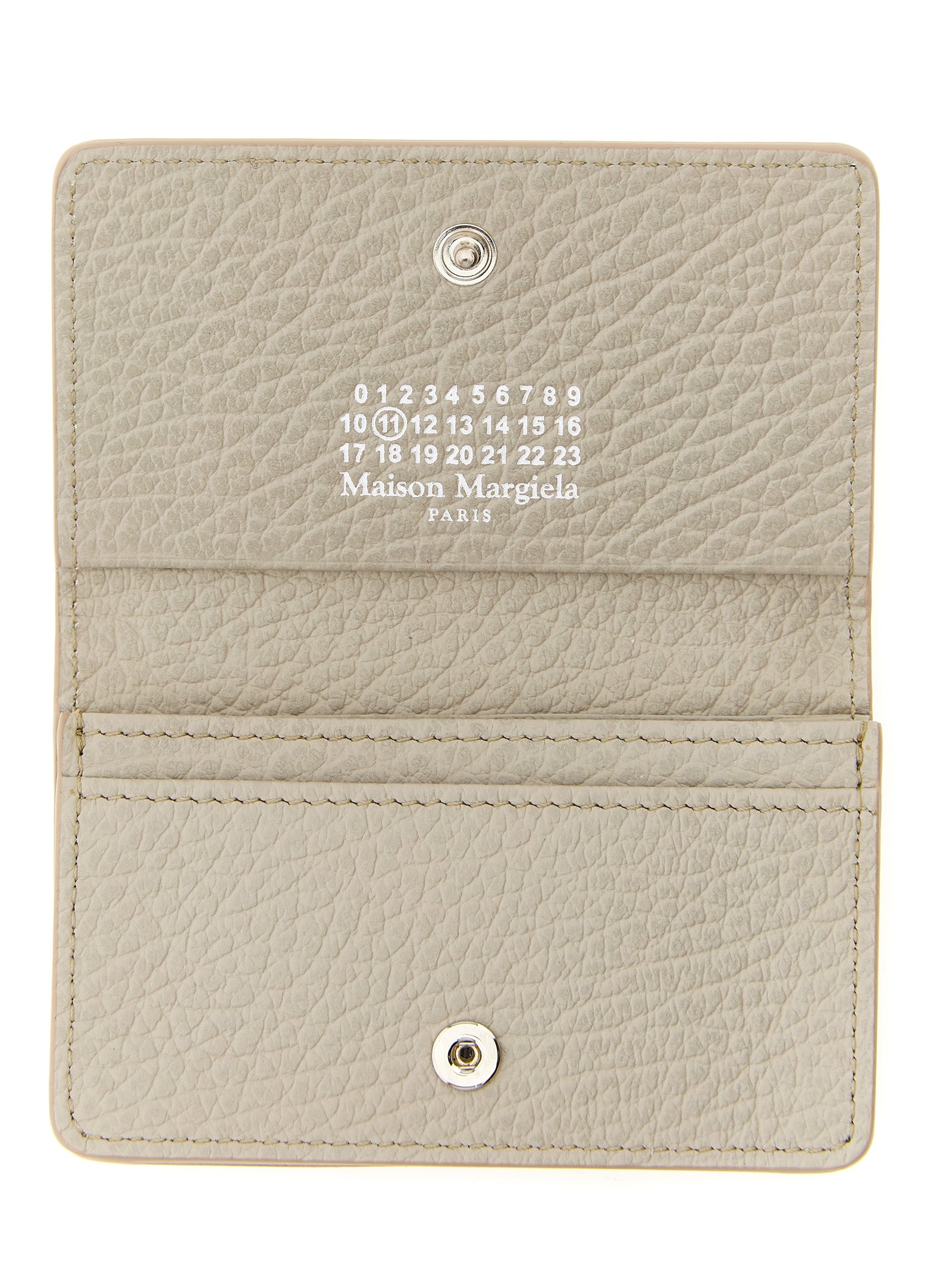 Maison Margiela Gray Bovine Leather Card Holder