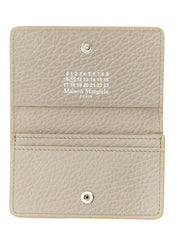 Maison Margiela Gray Bovine Leather Card Holder