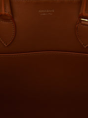Ferragamo Brown Calfskin Handbag
