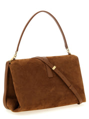 Ferragamo Brown Goatskin Shoulder Bag