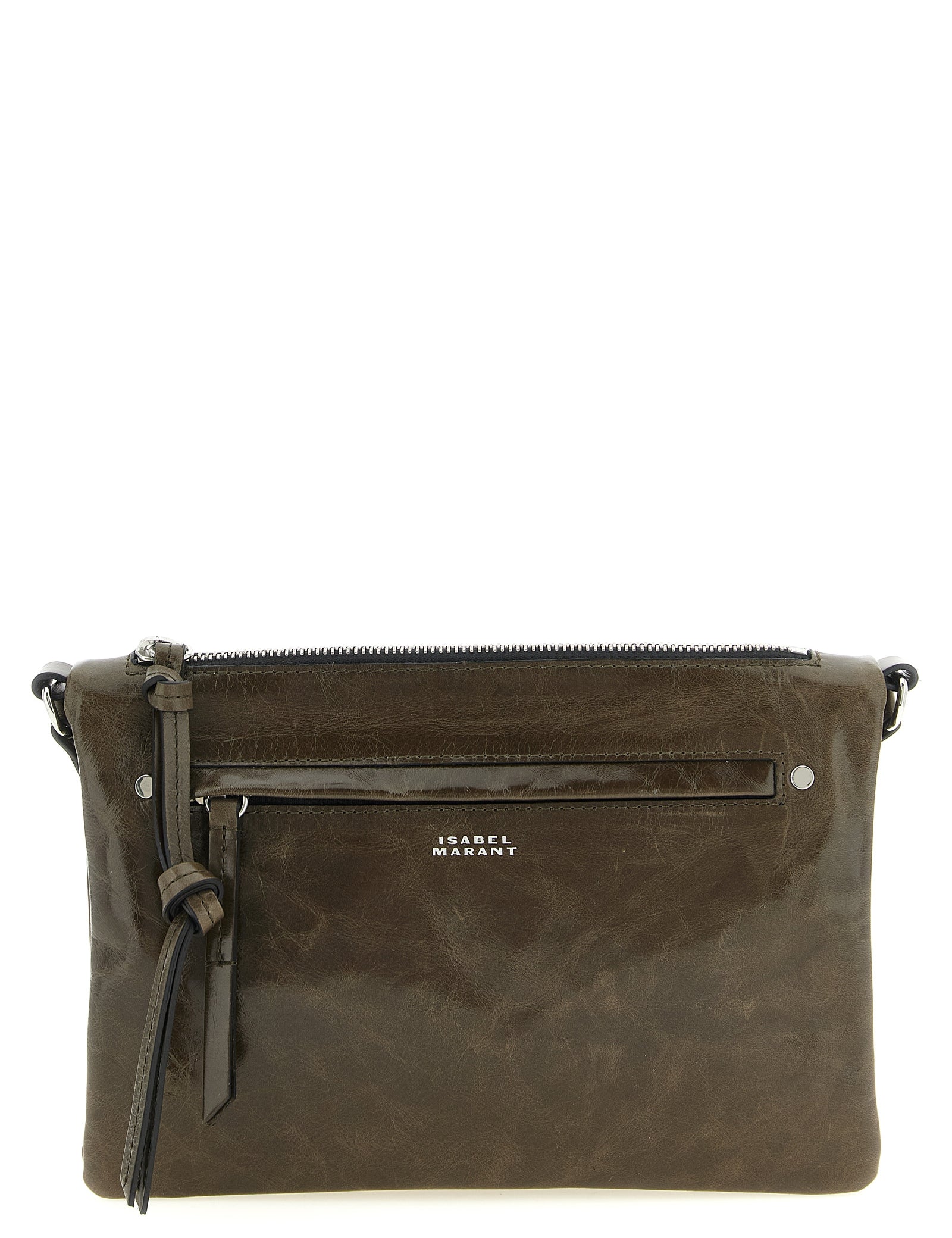 Isabel Marant Green Calfskin Crossbody Bag