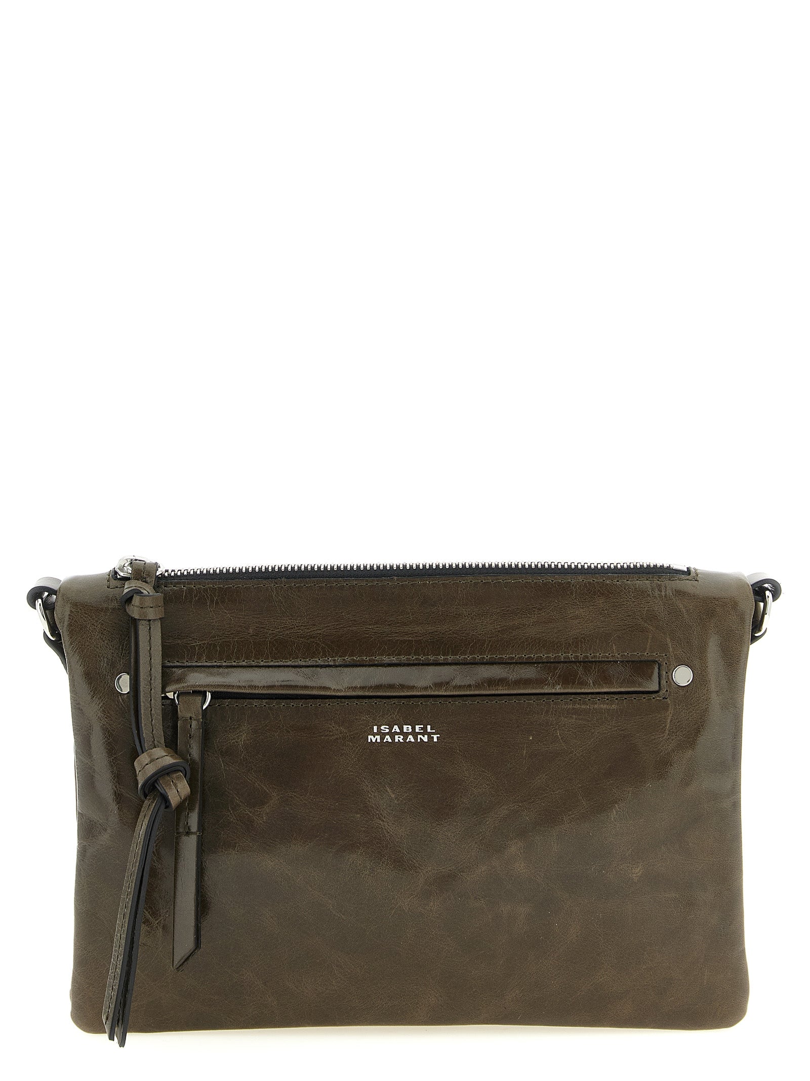 Isabel Marant Green Calfskin Crossbody Bag