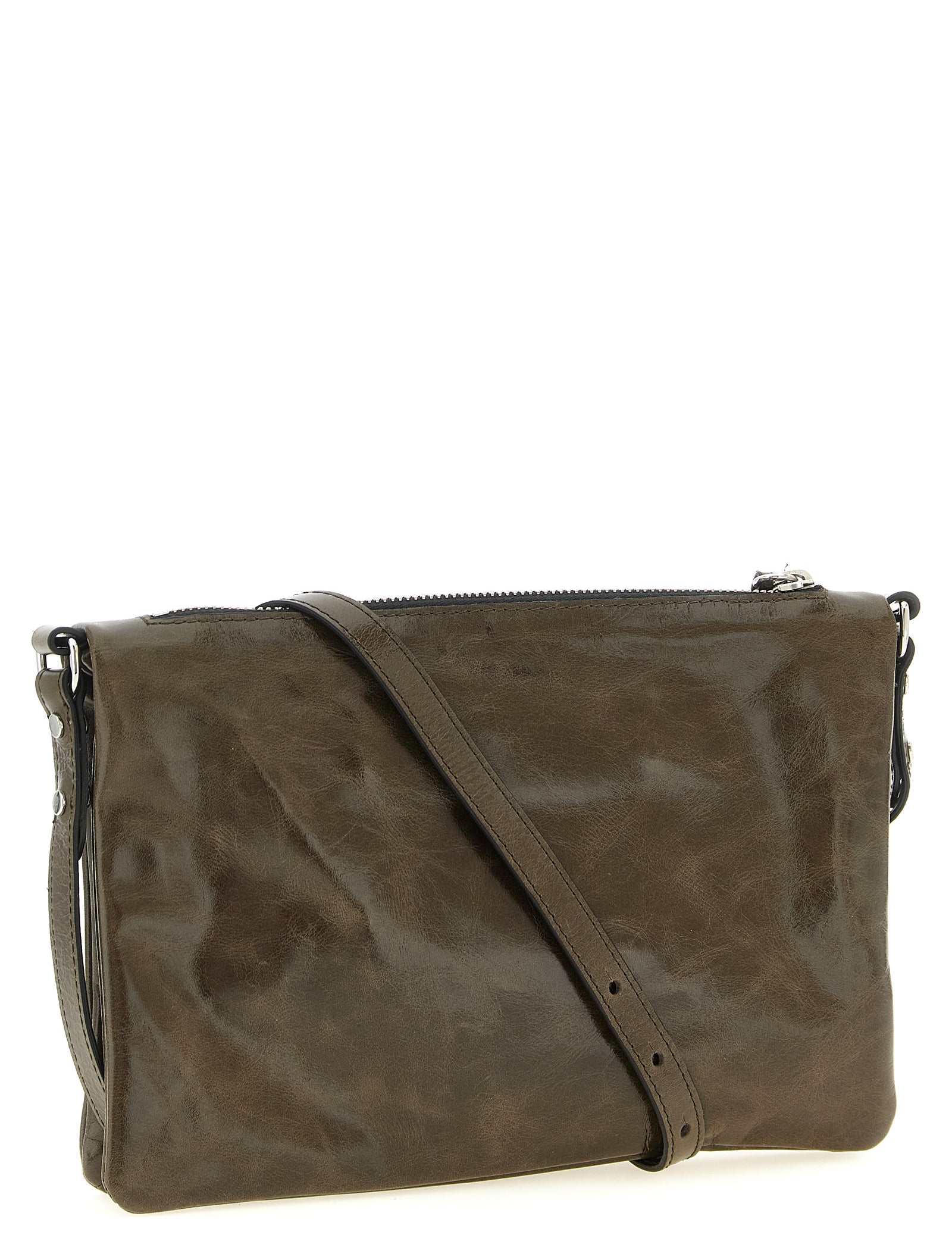 Isabel Marant Green Calfskin Crossbody Bag