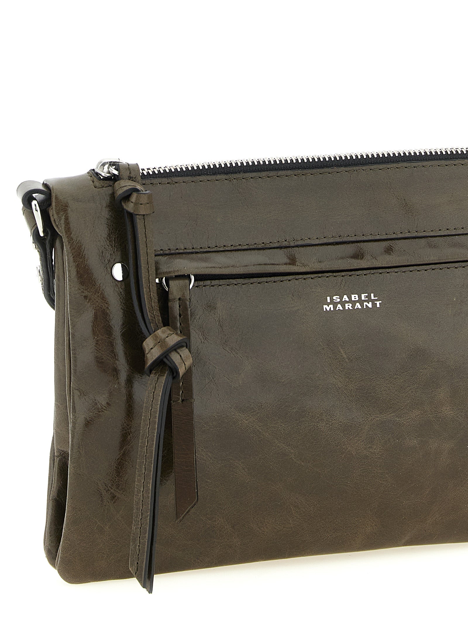 Isabel Marant Green Calfskin Crossbody Bag