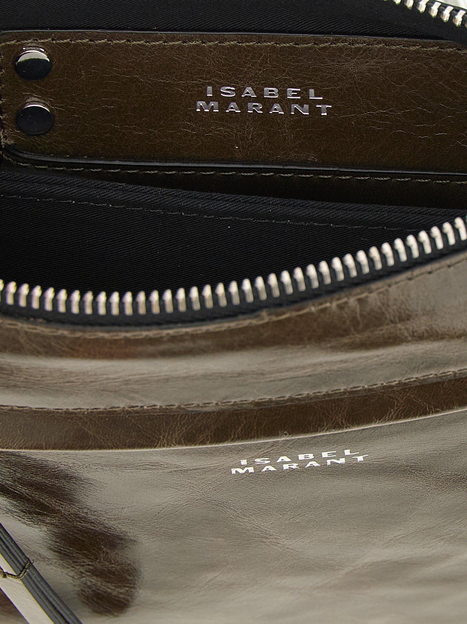 Isabel Marant Green Calfskin Crossbody Bag