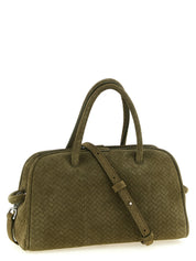 Jacquemus Green Calfskin Bowling Handbag