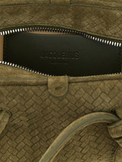 Jacquemus Green Calfskin Bowling Handbag