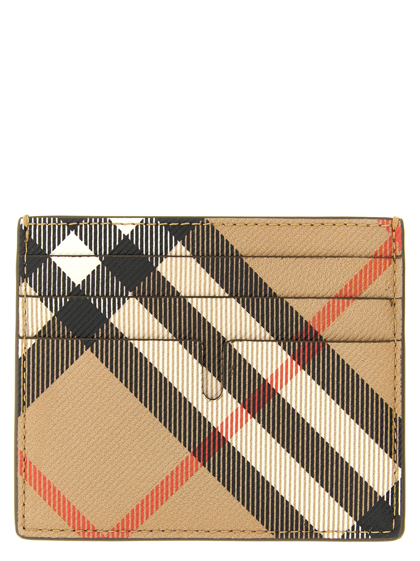 Burberry Beige Polyurethane Cardholder