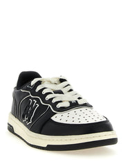 Amiri White/Black Bovine Leather Low Top Sneakers