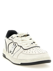 Amiri White/Black Bovine Leather Low Top Sneakers