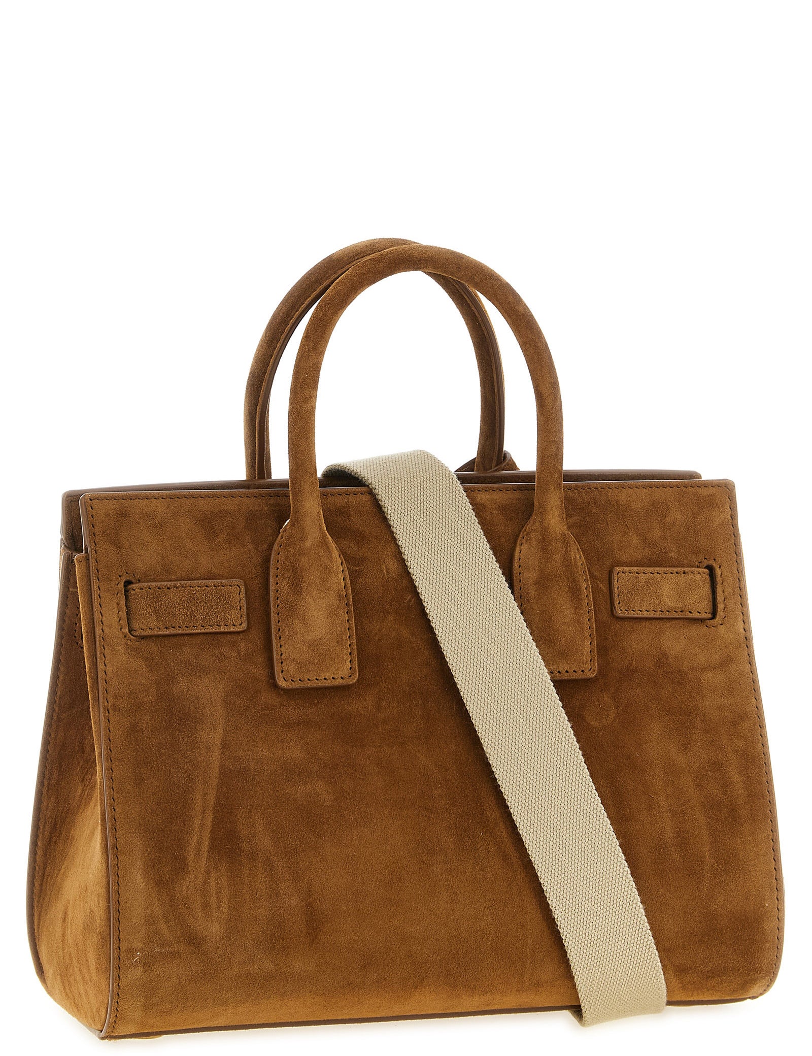 Saint Laurent Brown Calfskin Handbag