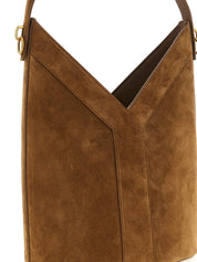 Saint Laurent Brown Calfskin Shoulder Bag