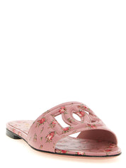 Dolce & Gabbana Multicolor Calfskin Slides