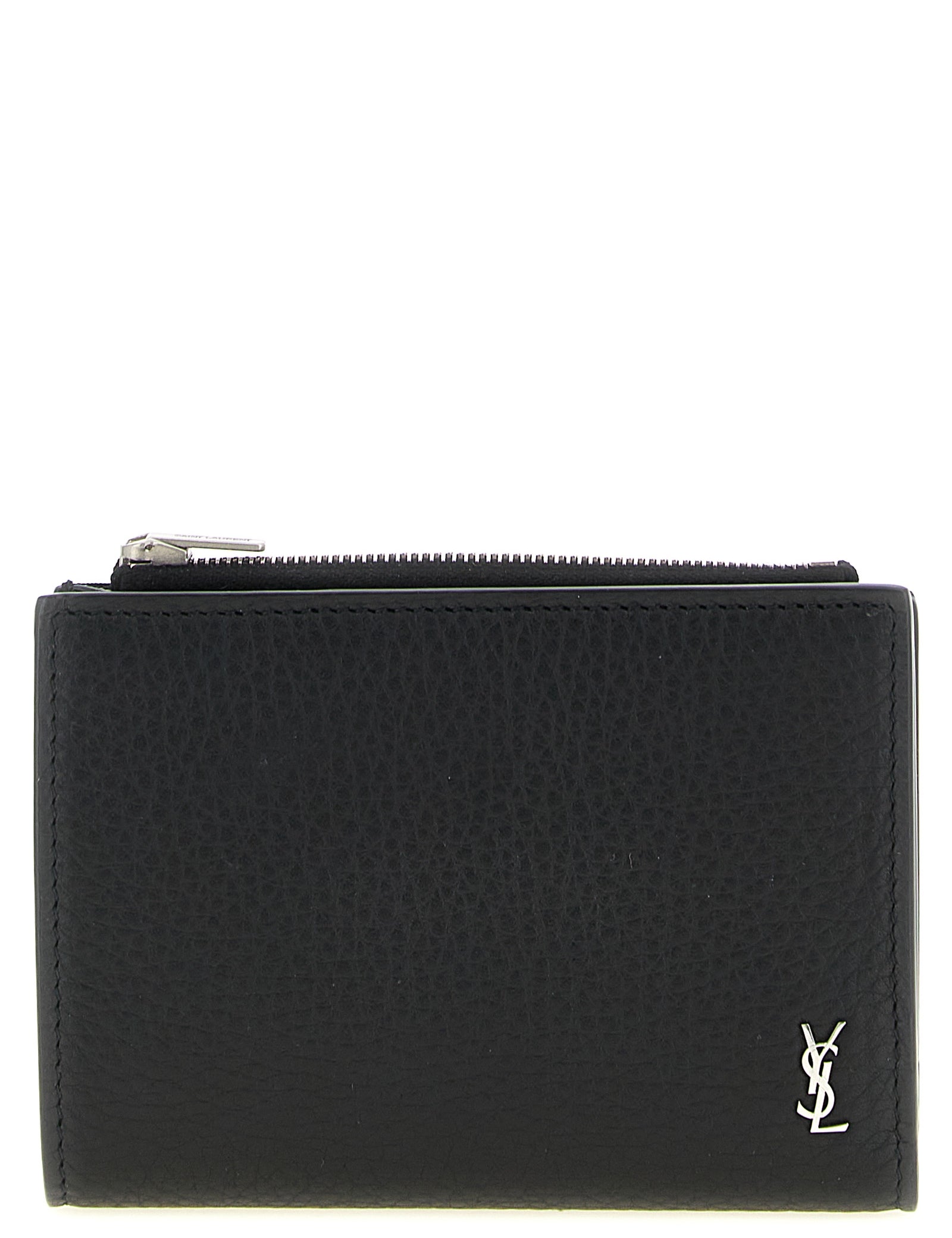 Saint Laurent Black Calfskin Bi-fold Wallet