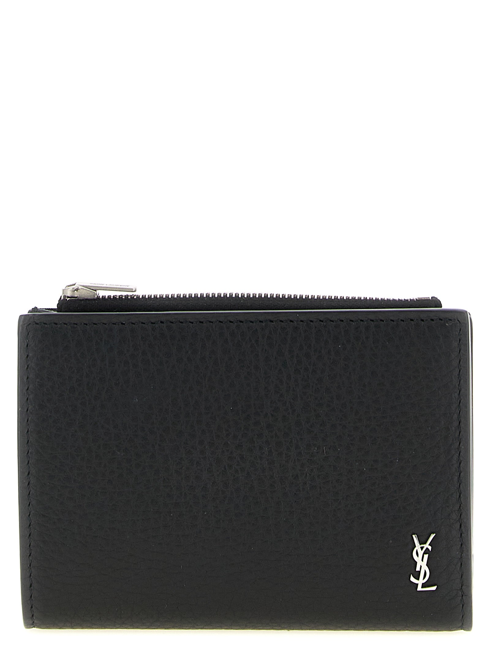 Saint Laurent Black Calfskin Bi-fold Wallet