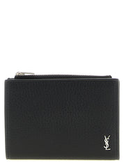 Saint Laurent Black Calfskin Bi-fold Wallet